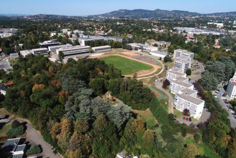 Vue aérienne du campus